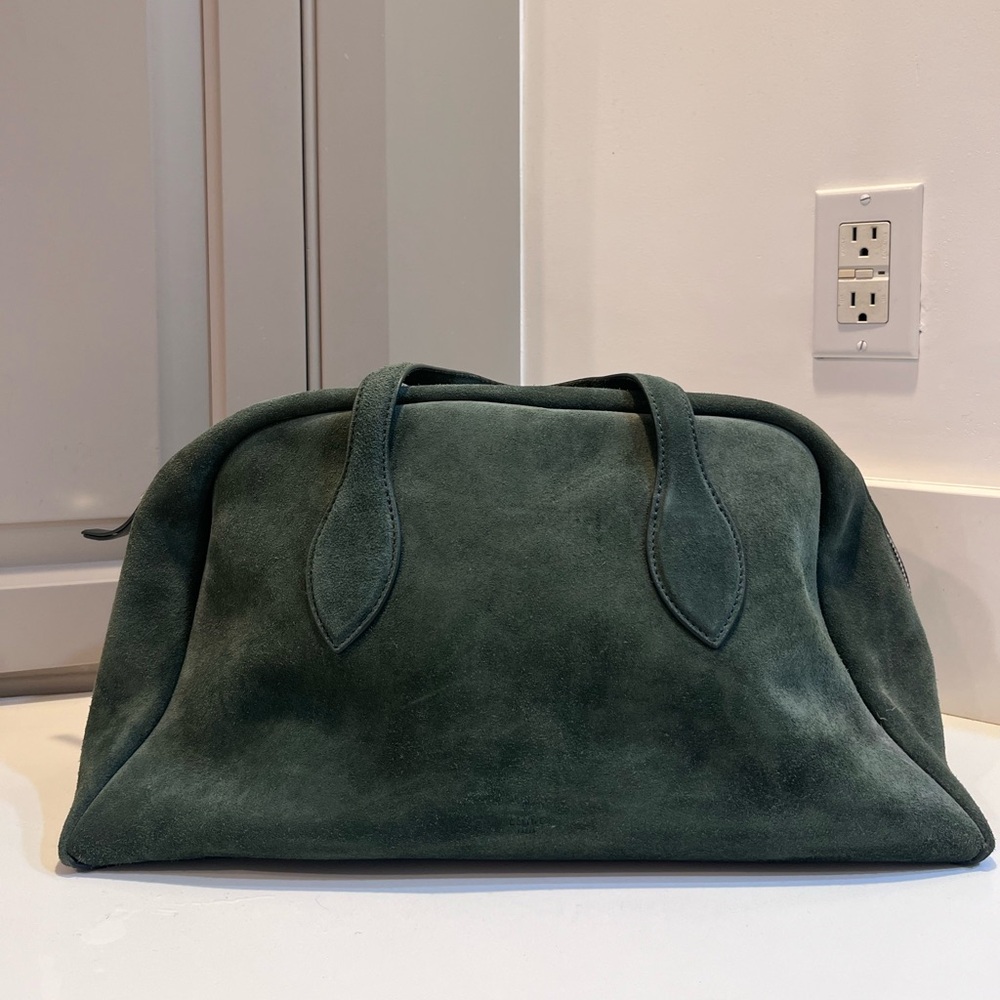 CELINE GREEN SUEDE BAG